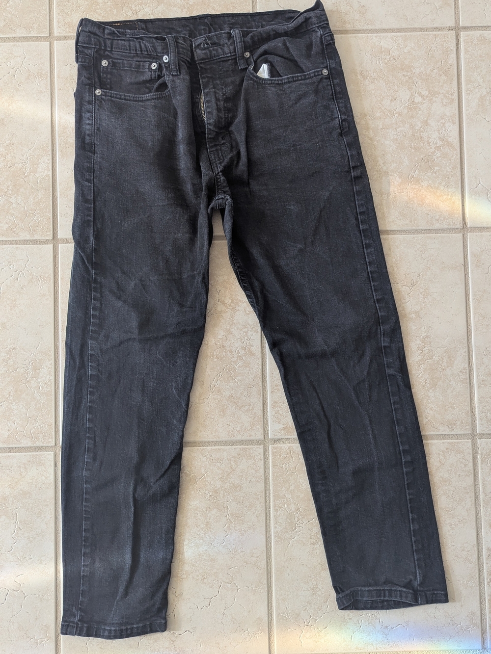 Levi's Black Slim Straight Jeans